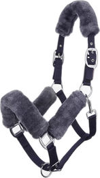 Produktbild von LeMieux Comfort Halfter aus Fleece in Blau oder Grau Größe XFull - 1 Stk.