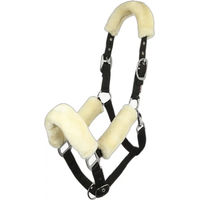 Produktbild von LeMieux Comfort Pony Halfter aus Fleece in Beige und Weiß