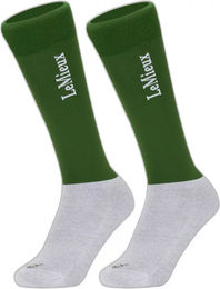 LeMieux Competition Reitsocken Unisex aus Baumwolle Grün Größe M 2er Pack – Bild 1 von 2