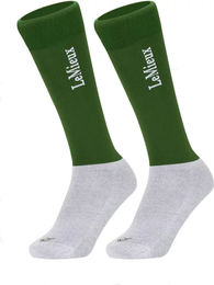 LeMieux Competition Reitsocken Unisex aus Baumwolle Grün Größe S 2er Pack – Bild 1 von 2