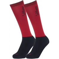 Produktbild von LeMieux Competition Reitsocken Unisex Rot 2er Pack