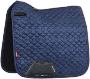 Produktbild von LeMieux Crystal Dressur Schabracke aus Velours in Blau Größe S/M