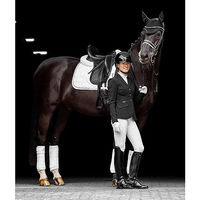 Produktbild von LeMieux Crystal Fliegenhaube aus Lycra Schwarz Größe M