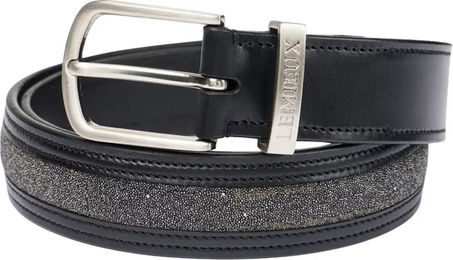 Produktbild von LeMieux Crystal Gürtel aus Leder in Schwarz