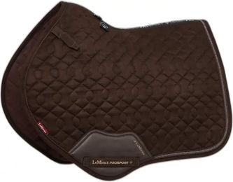 LeMieux Crystal Suede Close Contact Schabracke für Pferde aus Velours in Braun Größe S/M – Bild 1 von 9