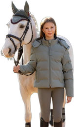 Produktbild von LeMieux Daisy Reitjacke für Mädchen wasserdicht mit Sorona Daunenfüllung Winterjacke in Rosa oder Grau