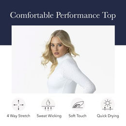 LeMieux Damen Reitshirt Langarm Weiß Größe 38 – Bild 1 von 2