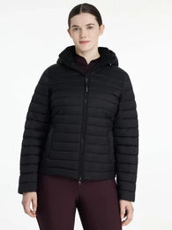 Produktbild von LeMieux Daunenjacke mit Kapuze für Damen in Rosa und Schwarz