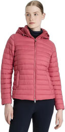 Produktbild von LeMieux Daunenjacke mit Kapuze für Damen in Rosa wasserabweisend