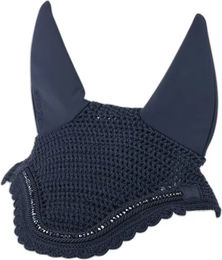 LeMieux Diamante Acoustic Fliegenhaube für Pferde in Marineblau Größe L – Bild 1 von 2