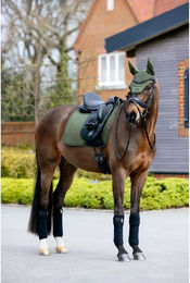 LeMieux Dressage Essence Schabracke DR Pine Green aus Kunstleder – Bild 1 von 2