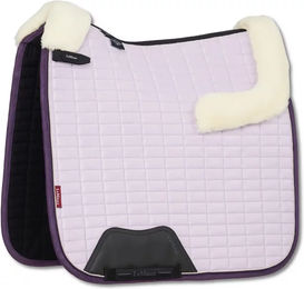 Produktbild von LeMieux Dressur Schabracke Merino+ Suede Square Lila S/M