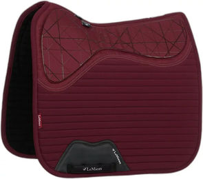 LeMieux Dressur Schabracke Soft Shell Rutschfest Quadratisch Rot Einheitsgröße – Bild 1 von 4