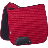 Produktbild von LeMieux Dressur Suede Square Schabracke für Pferde in Rot S/M - 1 Stk.