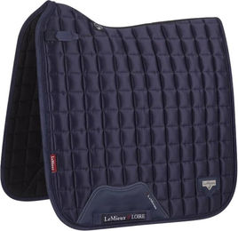 LeMieux Dressurschabracke Loire Classic Square Blau mit Bambus für Warmblut – Bild 1 von 2
