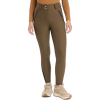Produktbild von LeMieux Drytex Reithose für Damen mit Fleece-Futter und Vollgrip wasserdicht Braun Größe 42