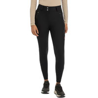 Produktbild von LeMieux Drytex Reithose für Damen mit Knieschonern wasserdicht und gefüttert Schwarz