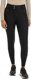 Produktbild von LeMieux Drytex Reithose für Damen wasserdicht mit Knieschoner und Fleece-Futter Winter Schwarz