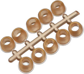 LeMieux Easy Stud Plugz Zapfenstöpsel für Pferde aus Gummi Orange 6 Stück – Bild 1 von 2
