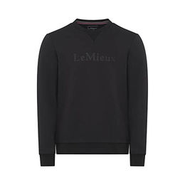 LeMieux Elite Herren-Pullover mit Rundhalsausschnitt aus Baumwolle Schwarz XL – Bild 1 von 4