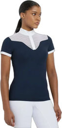 Produktbild von LeMieux Emily Reitpolo Damen Sommer Reitshirt Blau Größe 34