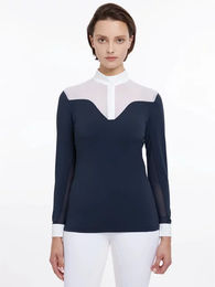 LeMieux Emily Reitshirt für Damen mit langen Ärmeln Blau Größe 34 – Bild 1 von 1