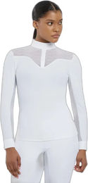 Produktbild von LeMieux Emily Reitshirt für Damen mit langen Ärmeln Weiß Größe 42