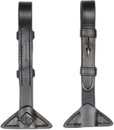 Produktbild von LeMieux Ergo Grip Pferdezügel aus Gummi in Schwarz für Vollblut