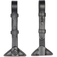 Produktbild von LeMieux Ergo Grip Pferdezügel aus Gummi in Schwarz für Vollblut