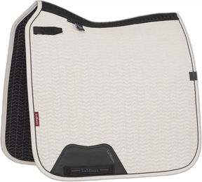 LeMieux Essence Dressurquadrat Schabracke aus Softshell mit selbstkühlendem Futter Größe S/M Stein – Bild 1 von 2