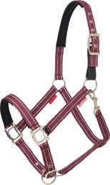 Produktbild von LeMieux Essential Yard Pferdehalfter aus Leder in Rot für Vollblut