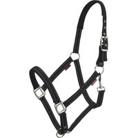 Produktbild von LeMieux Essential Yard Pferdehalfter aus Leder in Schwarz für Vollblut