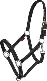Produktbild von LeMieux Essential Yard Pferdehalfter aus Leder in Schwarz Größe Full