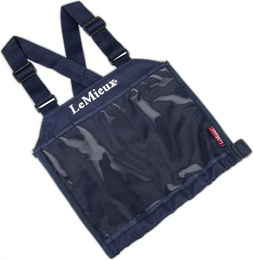 LeMieux Eventing-Lätzchen für Wettkämpfe in Marineblau mit transparenter Vorderseite Einheitsgröße – Bild 1 von 5