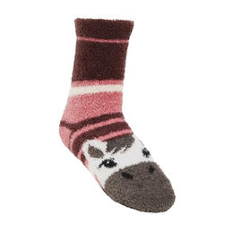 LeMieux Flauschige Mini-Socken für Kinder in Cranberry Rot Rosa Größe 39-41 – Bild 1 von 3
