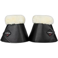 Produktbild von LeMieux Fleece WrapRound Glocken Gamaschen Schwarz/Natur Größe L
