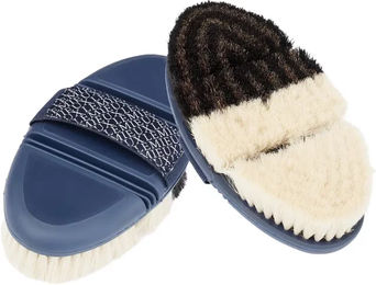 LeMieux Flexi Half & Half Finishing Bürste Blau – Bild 1 von 2