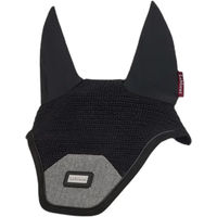 Produktbild von LeMieux Fliegenhaube für Pferde aus Kunstleder Schwarz Größe L