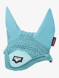 LeMieux Fliegenhaube Loire Satin für Pferde in Blau Türkis Größe M – Bild 1 von 4