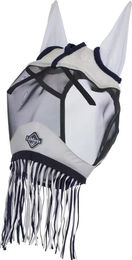 LeMieux Fliegenmaske für Pferde mit Fransen und Mikro-Mesh-Ohren in Marineblau Medium – Bild 1 von 3