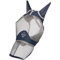 Produktbild von LeMieux Fliegenmaske mit Nüsternschutz in Blau und Silber Größe L