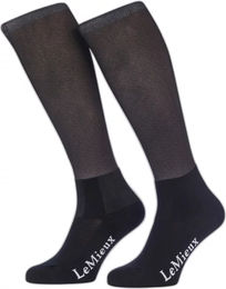 Produktbild von LeMieux Footsie Reitsocken für Mädchen Schwarz Größe 34