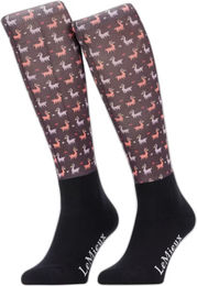 Produktbild von LeMieux Footsie Reitsocken Unisex Ganzjährig Rot Bunt Größe 30/36