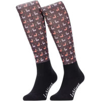 Produktbild von LeMieux Footsie Reitsocken Unisex Ganzjährig Rot Bunt Größe 36/40