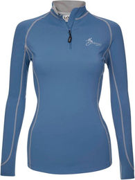 LeMieux Funktionsshirt Base Layer für Damen in Blau Größe M – Bild 1 von 2