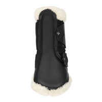 Produktbild von LeMieux Gamaschen Fleece Edge Mesh Brushing Schwarz Natur Größe M
