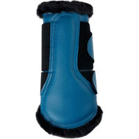 Produktbild von LeMieux Gamaschen für Pferde mit Fleecefutter aus Kunstleder Blau XL