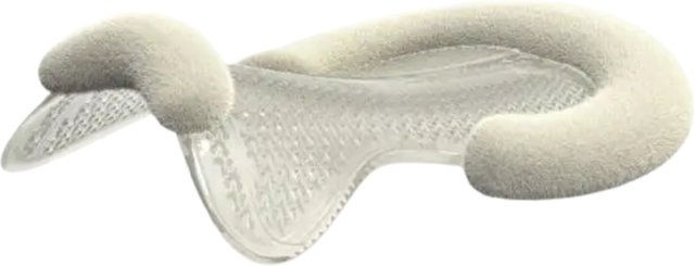 LeMieux Gel-Tek Shaped Half Pad aus veganer Wolle für Pferde Größe L Natural – Bild 1 von 1