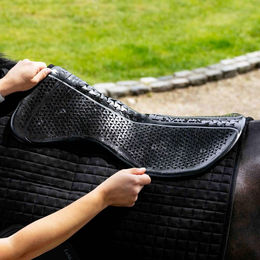 LeMieux Gel-Tek Shaped Half Pad Sattelunterlage Braun Größe L – Bild 1 von 10