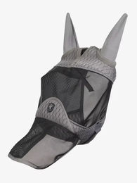 LeMieux Gladiator Fliegenmaske für Pferde aus grauem 4-Wege-Stretch-Lycra und atmungsaktivem Mesh in Größe S - 1 Stk. – Bild 1 von 5